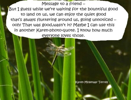 enjoy the good that's here