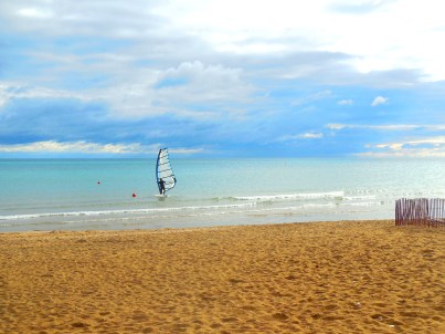 sailboarder on Lake Michigan - photo by Karen Molenaar Terrell