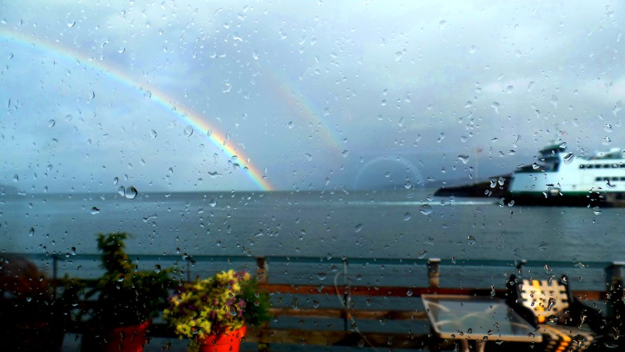 Double Rainbows at Point Defiance
