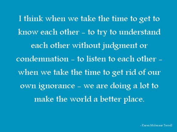 getting to know each other