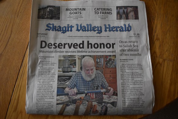 Dad on front page of svh